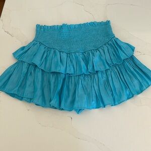Blue mini skirt
